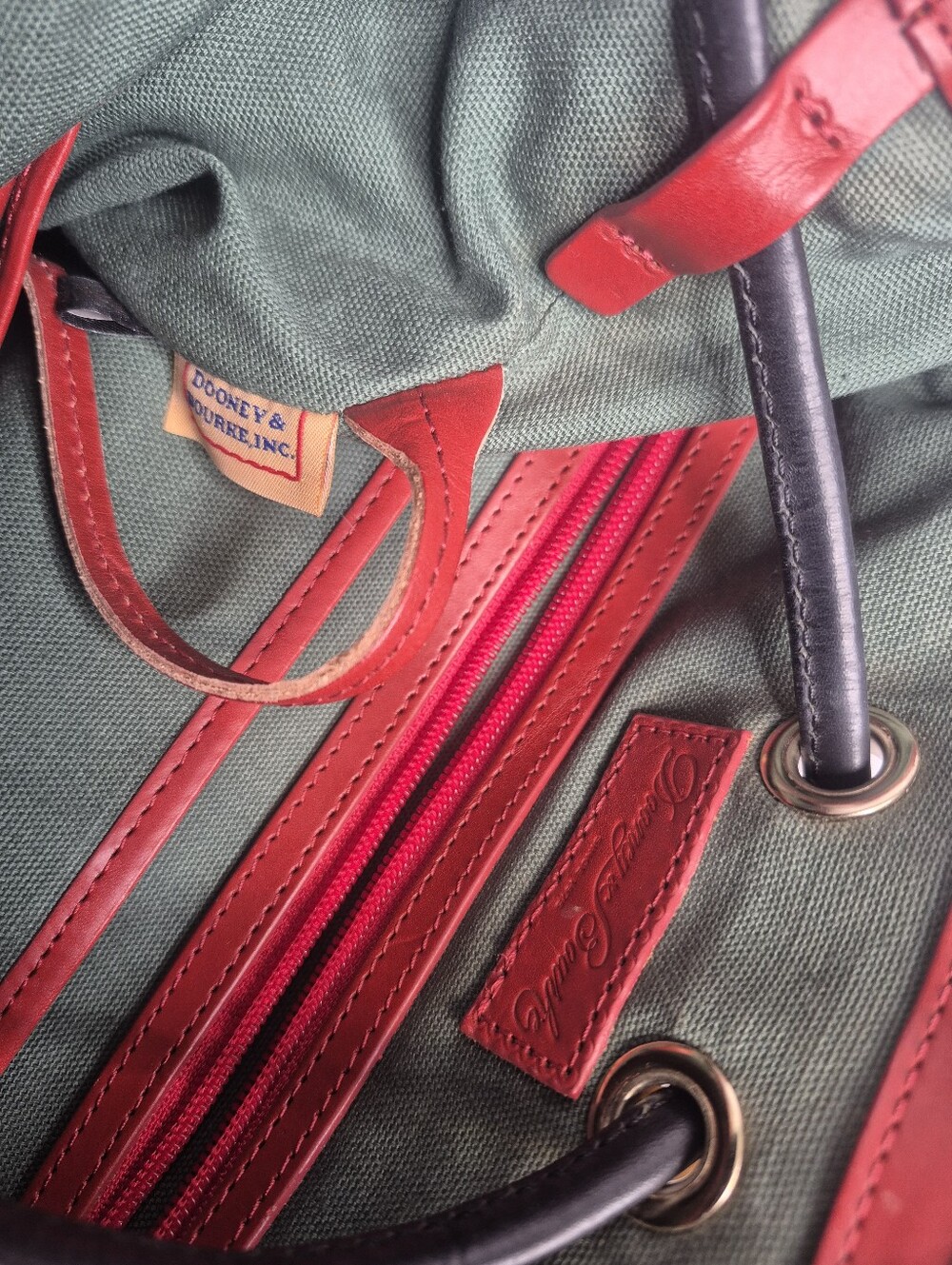 Dooney & Bourke Tartan Plaid Canvas Bucket Bag - Picture 12 of 15